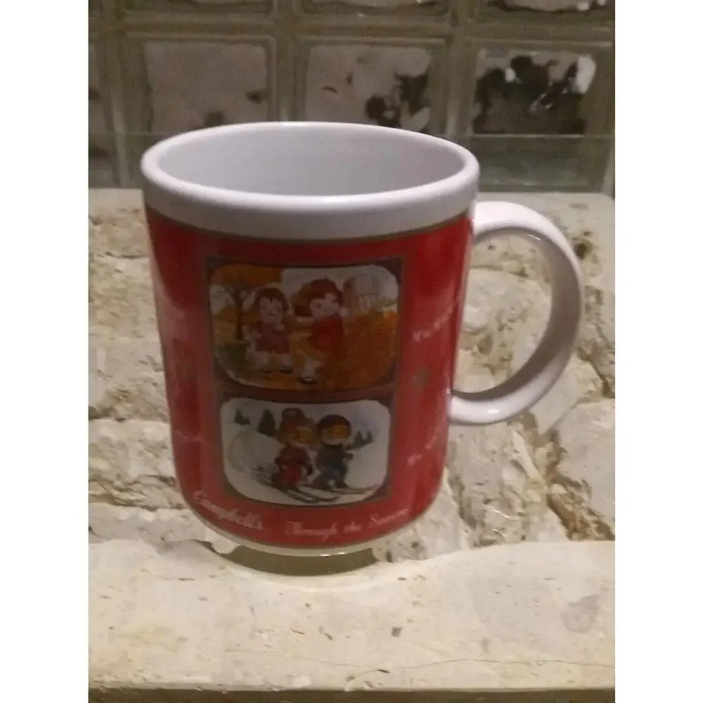 Vintage Campbells Soup Coffee Mugs| Through the Seasons Coffee Cups|